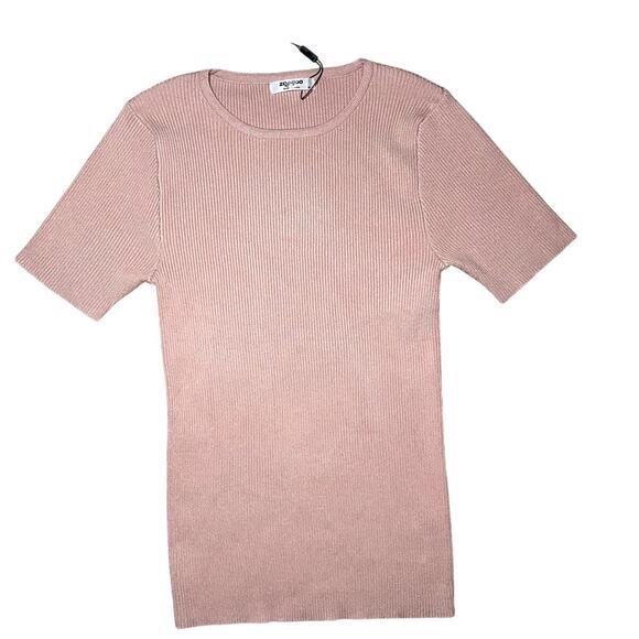 Dusty Rose Pink - Ribbed Sweater Shirt - NWT! - Picture 1 of 9